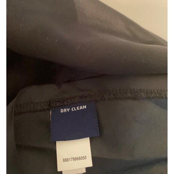 Chaps Black Sleeveless Maxi Dress Layered Chiffon Small - Picture 3 of 8